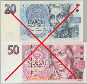 Выведенные купюры с оборота в Чехии