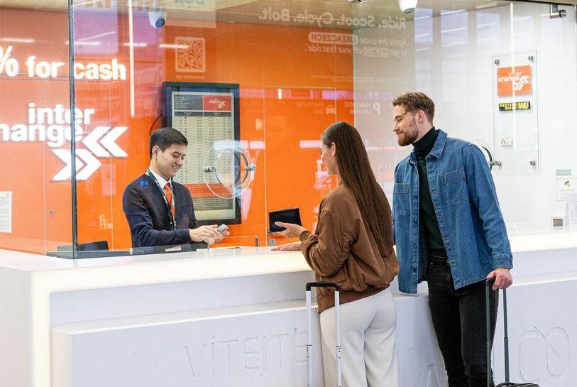 Обменник в аэропорту Праги