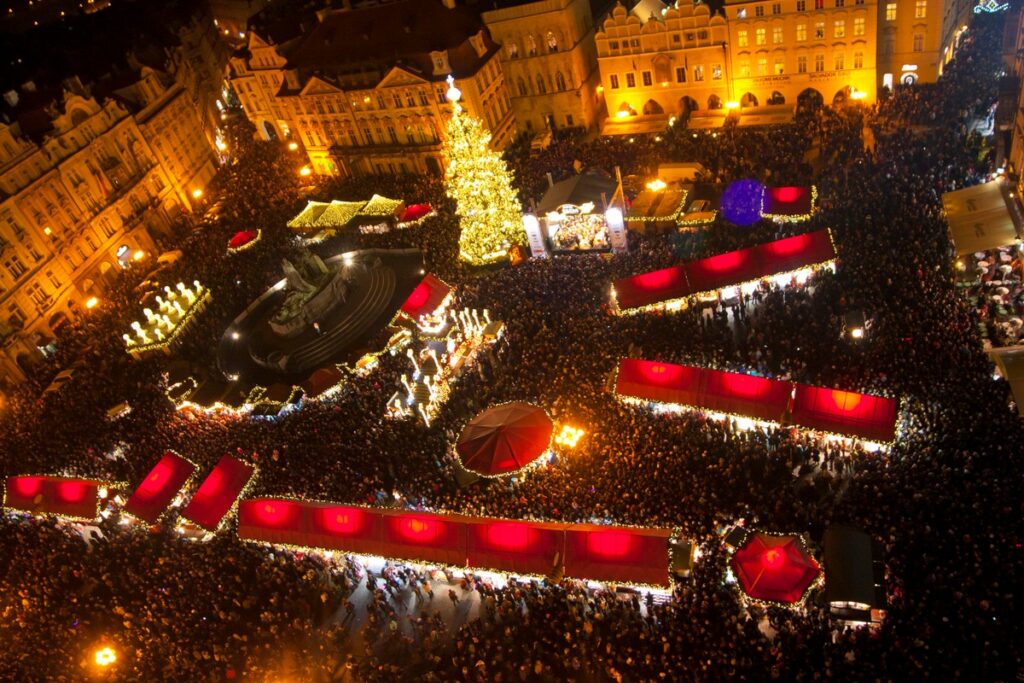 Староместская площадь рождество